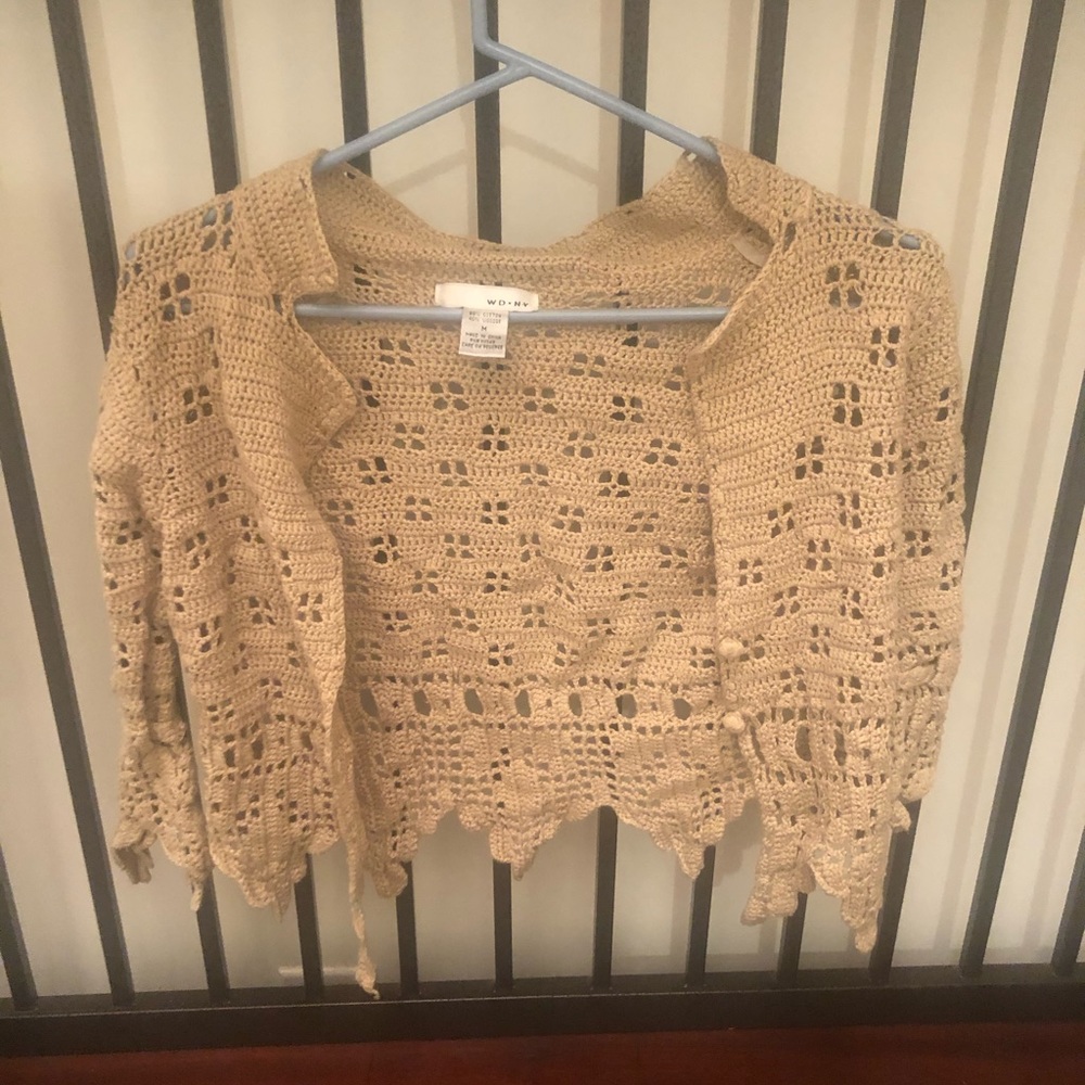 **Fun beige shrug/shawl